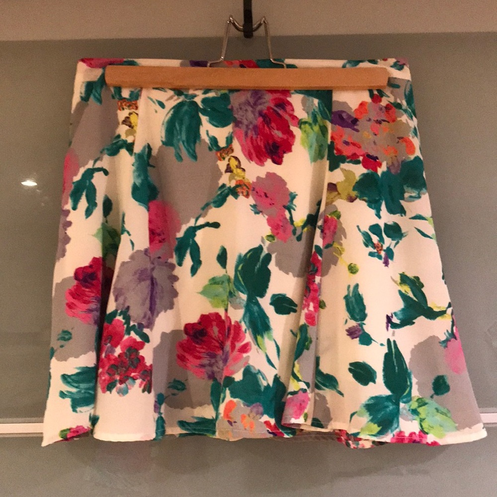LUSH Floral Mini Skirt